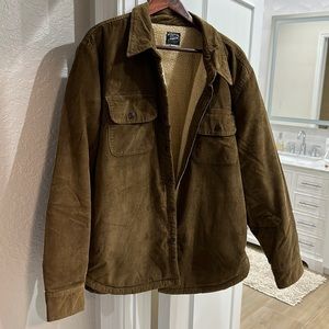 I crew Sherpa lined corduroy jacket
